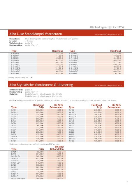 prijslijst ALBO Deuren-pdf-volgorde.indd