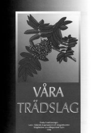 Våra trädslag