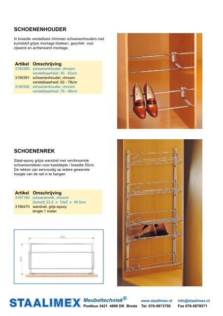 KASTINTERIEUREN MENAGE & CONFORT BASIC - Staalimex