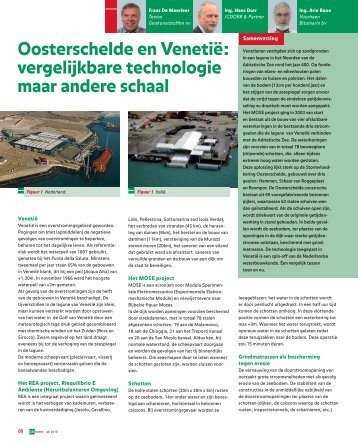 Oosterschelde en Venetië - GeoTechniek