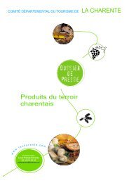 Dossier Produits du terroir charentais - La Charente