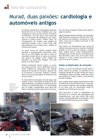 Murad, duas paixões: cardiologia e automóveis antigos - Jornal SBC