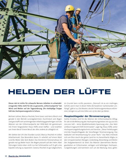 MAGAZIN - Vorarlberger Kraftwerke AG