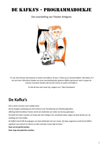 programmablaadje De Kafka's - Westrand