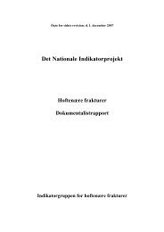 Indikatorgruppen for hoftenære frakturer - Det Nationale ...