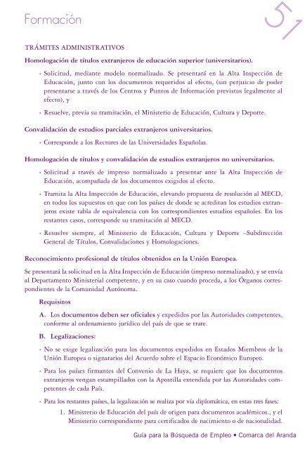 Guía para la Búsqueda de Empleo - Comarca del Aranda