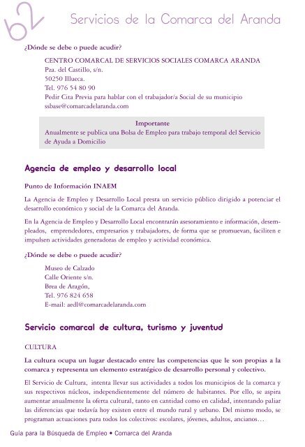 Guía para la Búsqueda de Empleo - Comarca del Aranda