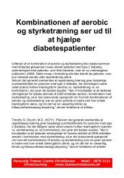 Diabetes og træning - Lisette Christiansen