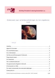 Onderzoek naar (erfelijke)afwijkingen bij het ongeboren kind
