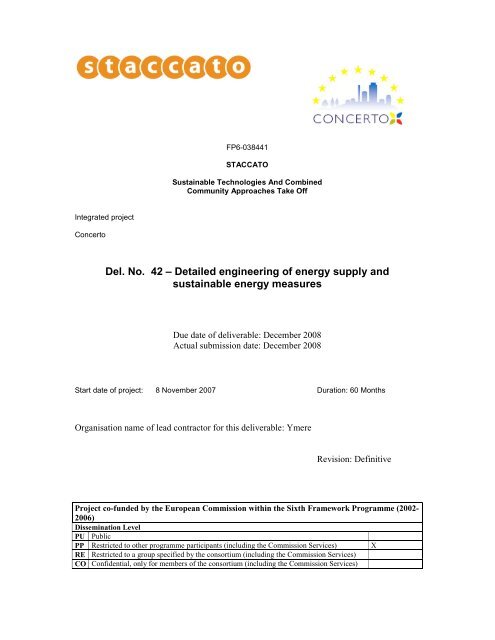 Del No 42 Detailed engineering of energy ... - Concerto-staccato