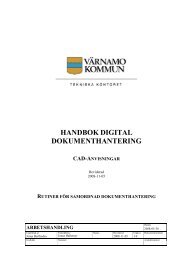 HANDBOK DIGITAL DOKUMENTHANTERING - Värnamo kommun