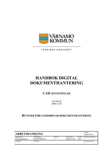 HANDBOK DIGITAL DOKUMENTHANTERING - Värnamo kommun