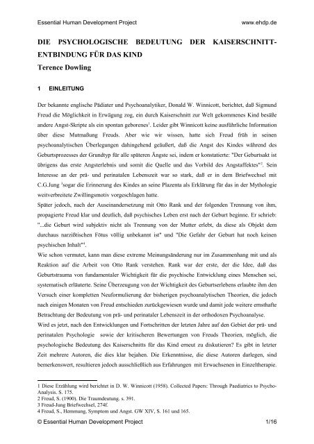 Die Psychologische Bedeutung Der Kaiserschnitt Entbindung Fur Das