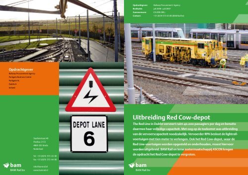 Projectblad Uitbreiding Red Cow-depot - BAM Rail