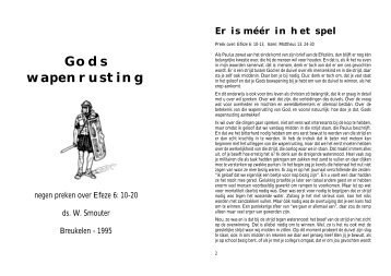 De wapenrusting Gods - Smouter.net