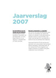 Jaarverslag 2007 - Fonds voor de Letteren