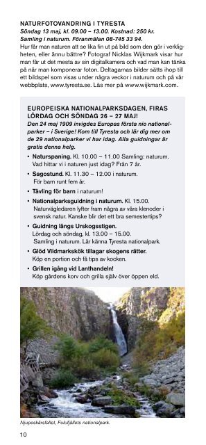 PROGRAM 2012 - Tyresta nationalpark och naturreservat