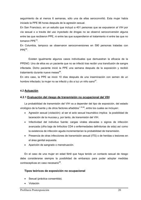 Recomendaciones de la Secretaría del Plan Nacional sobre el Sida ...