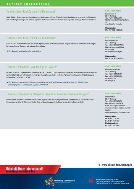 Angebote für integratives Zusammenleben - Entwicklungsraum ...