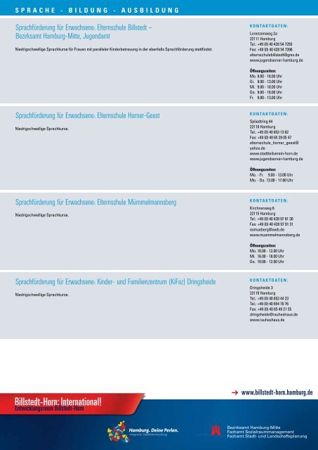 Angebote für integratives Zusammenleben - Entwicklungsraum ...