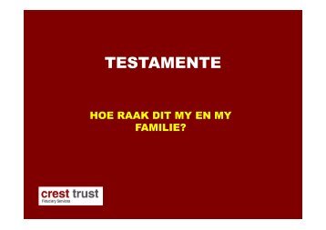TESTAMENTE - Crest Trust Services
