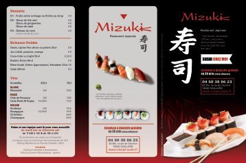 Télécharger la carte - Restaurant MIZUKI - Livraison de sushis à ...