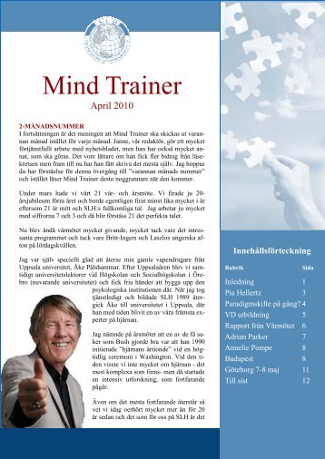 mind trainer mars/april 2010 - Skandinaviska Ledarhögskolan