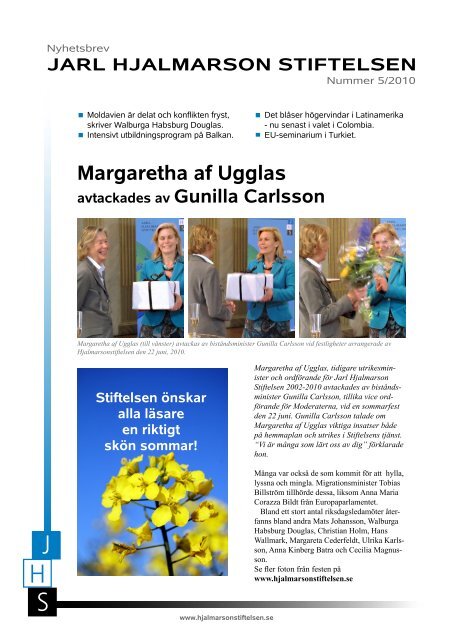 Margaretha af Ugglas - Jarl Hjalmarson Stiftelsen