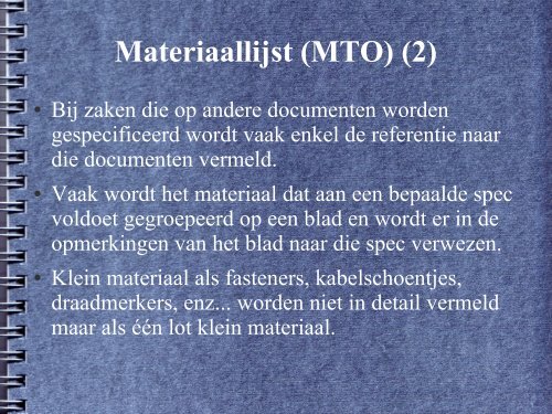 Documenten in de Instrumentatie