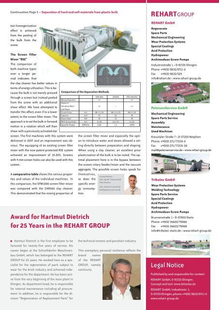 DIALOG Issue 09/2010 (pdf-File) - Rehart GmbH