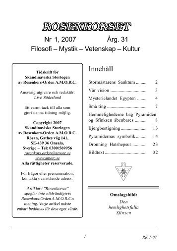 Innehåll - Amorc