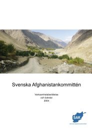 2004 - Svenska Afghanistankommittén