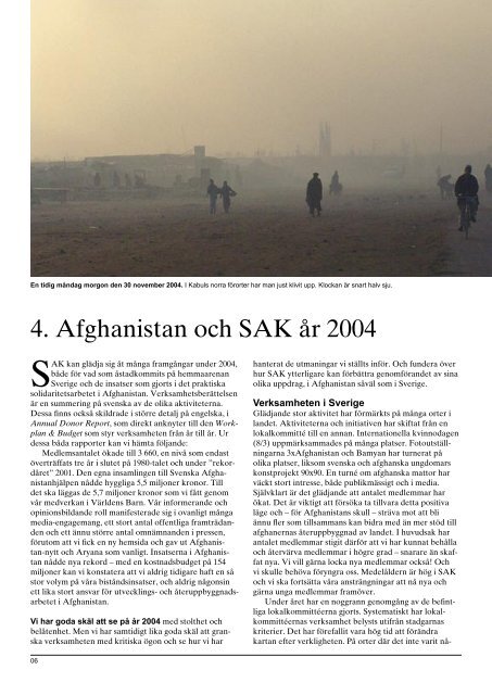 2004 - Svenska Afghanistankommittén