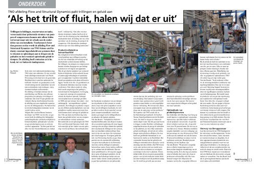 'Als het trilt of fluit, halen wij dat er uit' - Fluids Processing