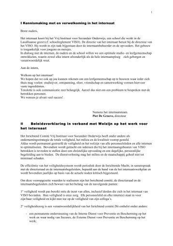 Internaatsreglement 2009 en 2010 nieuwe versie - Viso