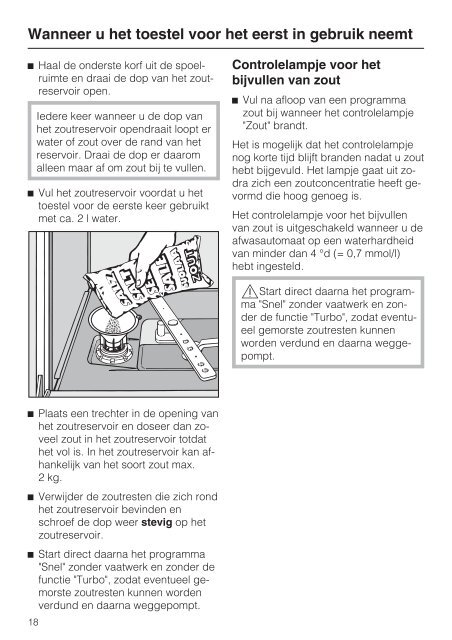 Gebruiksaanwijzing Afwasautomaat - miele Miele