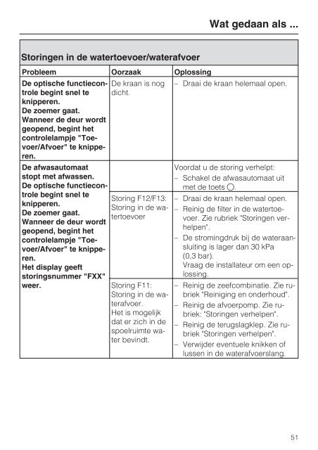 Gebruiksaanwijzing Afwasautomaat - miele Miele