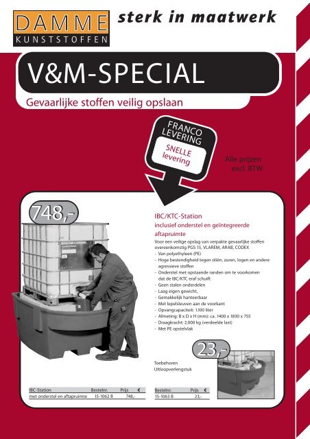 V&M-SPECIAL - Damme Kunststoffen