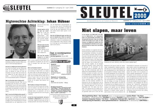 Niet slapen, maar leven - SLEUTEL 2000