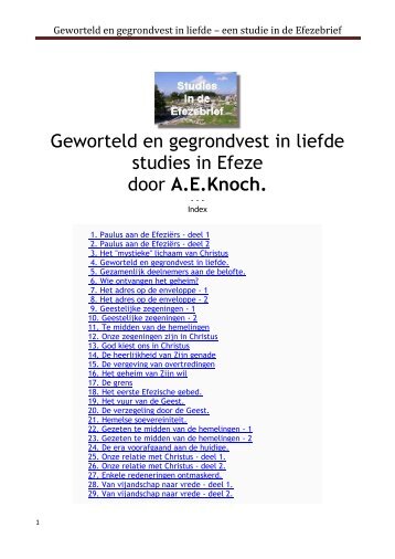 Geworteld en gegrondvest in liefde – een studie ... - Het Beste Nieuws