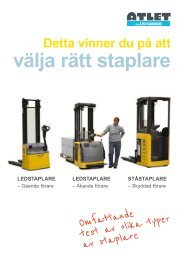 välja rätt staplare - Atlet