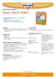 Supersterk Vuller (steen) Handleiding - Alabastine