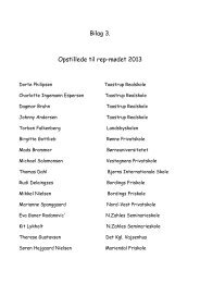 Bilag 3. Opstillede til rep-mødet 2013