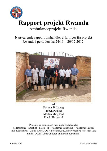 Rapport projekt Rwanda - Redder af Verden