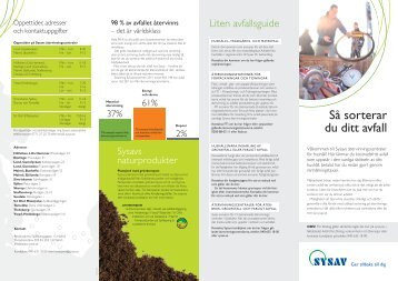 Så sorterar du ditt avfall.indd - Svedala kommun