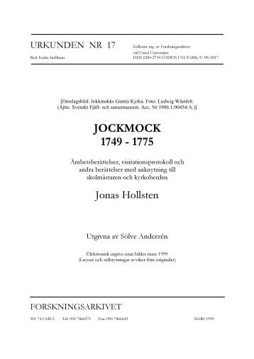 Jockmock 1749-1775