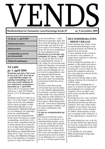 NY LØN pr. 1. april 2010 - Vends Herreds Lærerkreds