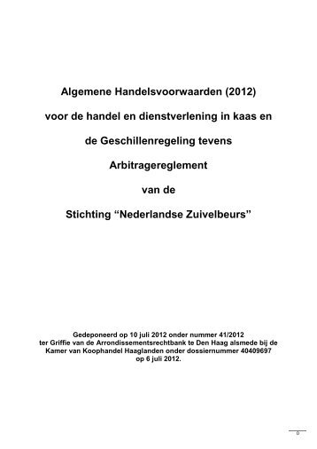 Algemene Handelsvoorwaarden (2012) voor de handel en ...