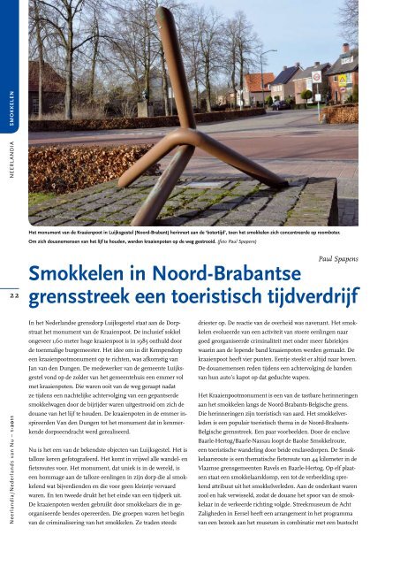 Smokkelen in Noord-Brabantse grensstreek een toeristisch ... - ANV