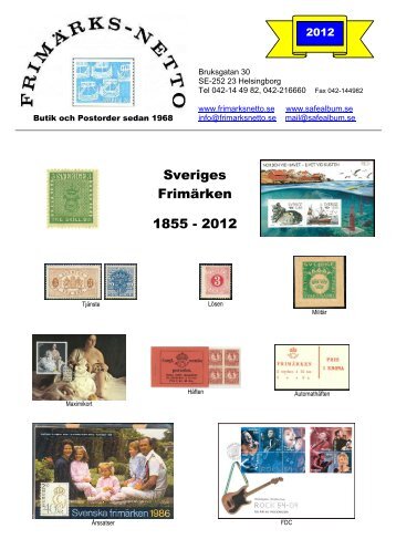 Sveriges Frimärken 1855 - 2012 - Auktionen 15 juli 2013 är avslutad